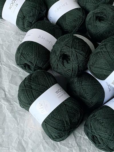 Ruke Knit Wollgarn – Jägergrün 238, 100g weiches Garn