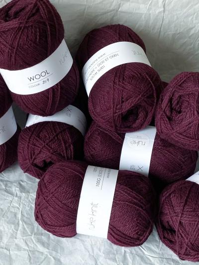 Ruke Knit Wollgarn – Pflaume (259) 100g weiches Garn
