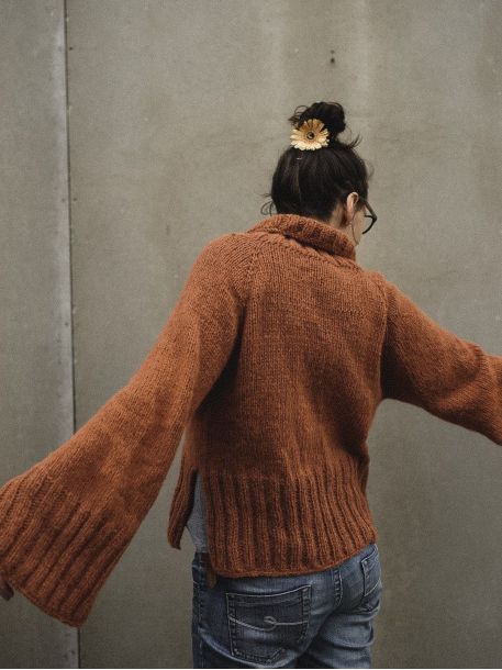 Gang Pullover Strickanleitung – Raglan-Pullover von oben nach unten