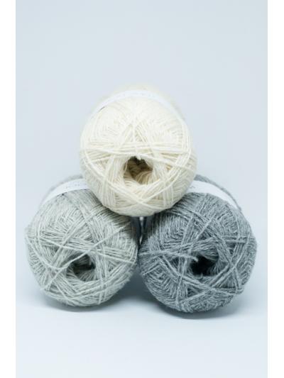 Ruke Knit Wollgarn – Wollweiß (201) 100 g, 100 % Wolle