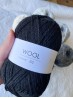 Ruke Knit Wollgarn – Schwarz 210, 100g weiches Garn