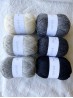 Ruke Knit Wollgarn – Schwarz 210, 100g weiches Garn